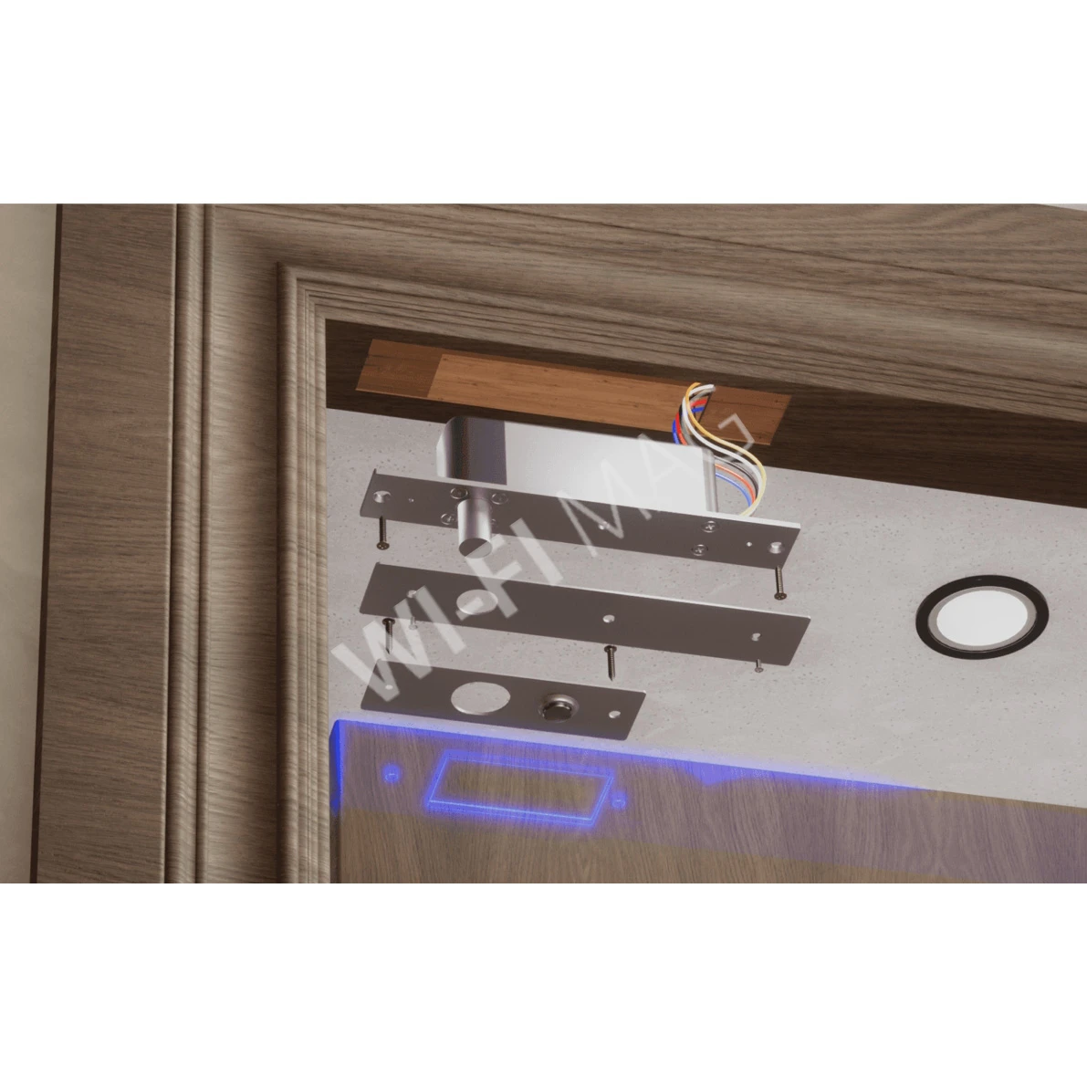 Ubiquiti UniFi Access Fail-Secure Bolt Lock, электромеханический замок с защитой от сбоев и светодиодной индикацией состояния