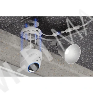 Ubiquiti UniFi G6 Edge Turret Camera, 8 Мп уличная PoE+ с двусторонней аудиосвязью и ночным видением белая IP-видеокамера