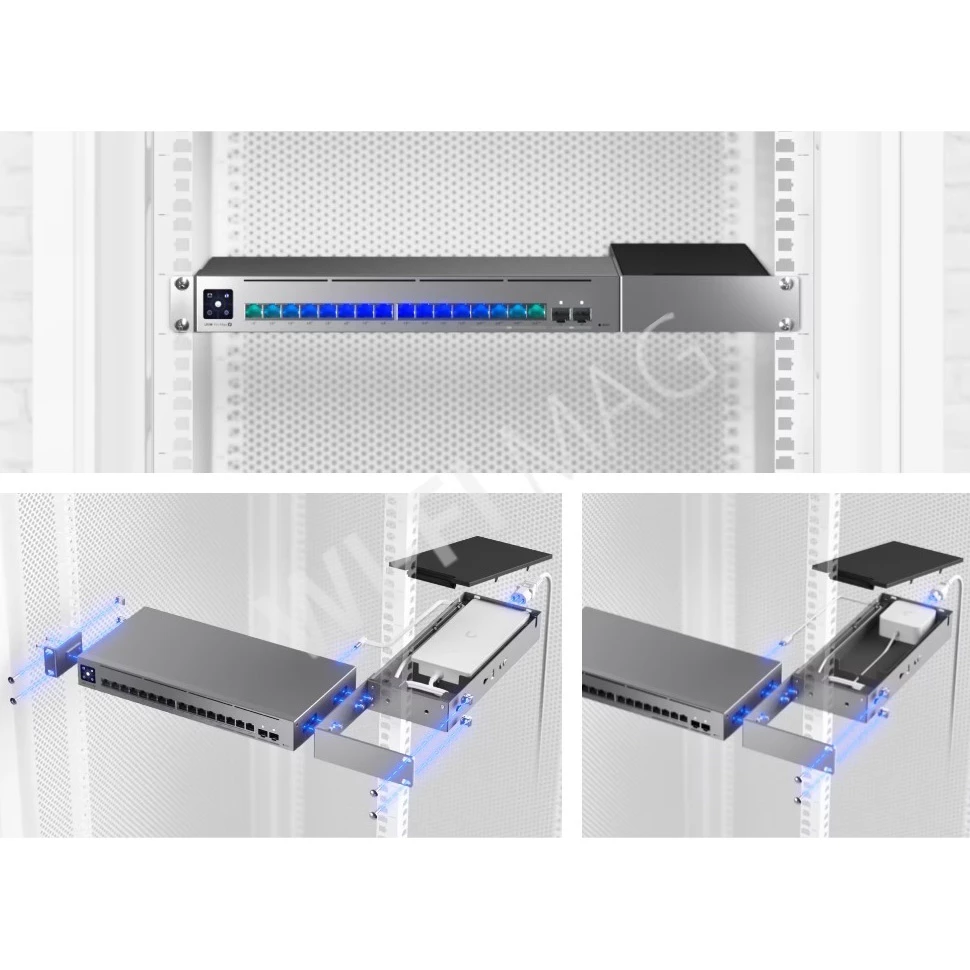 Ubiquiti UniFi Switch Pro Max 16 Rack Mount, комплект для монтажа в стойку коммутаторов Pro Max 16 высотой 1U