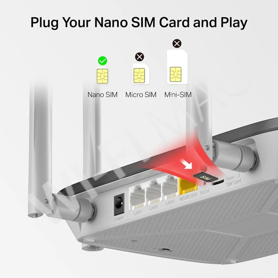 Mercusys MB135-4G AC1200, двухдиапазонный маршрутизатор 4G LTE