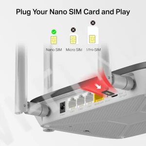Mercusys MB135-4G AC1200, двухдиапазонный маршрутизатор 4G LTE
