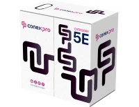 Кабельная продукция Кабель Conexpro UTP, CAT5e, PE, 24AWG, 6мм, 305м, черный