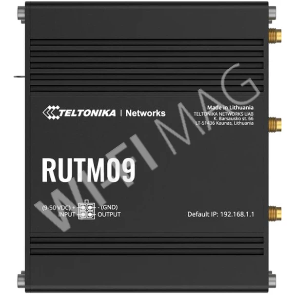 Teltonika RUTM09, мобильный маршрутизатор 4G LTE Cat 6 c GNSS и 2-мя слотами для SIM