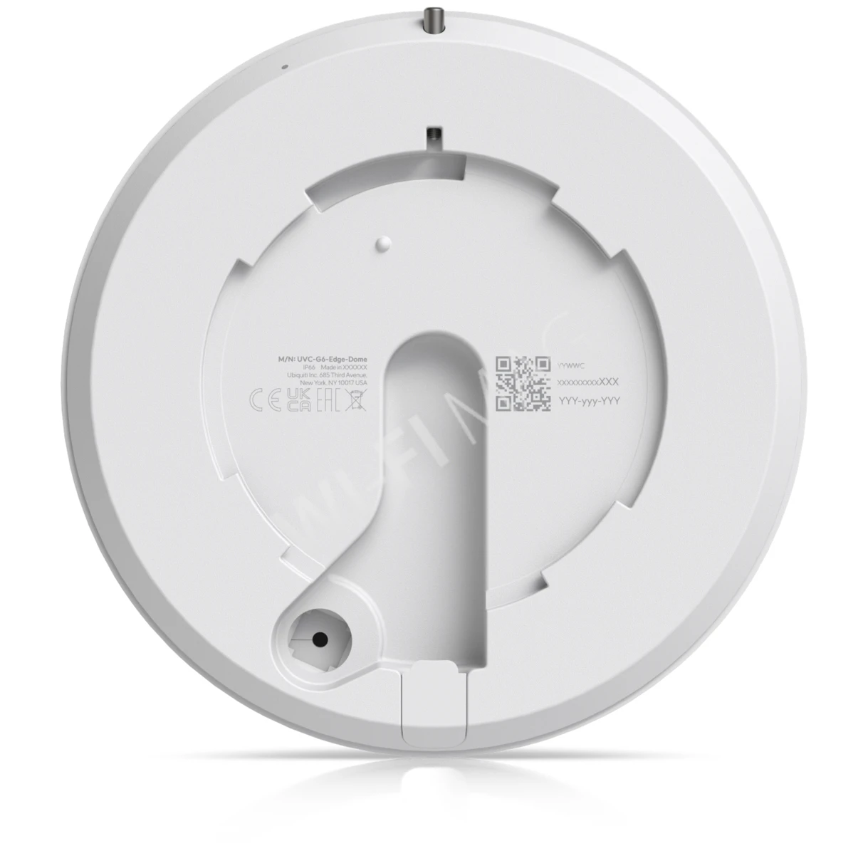 Ubiquiti UniFi G6 Edge Dome Camera, 8 Мп уличная PoE+ с микрофоном и ночным видением белая IP-видеокамера