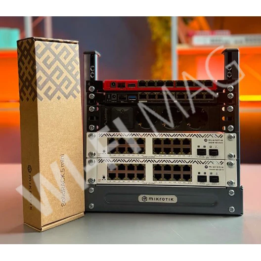 Mikrotik SolidRACK 5 mini (SR-5U-mini) настольная стойка 10 дюймов высотой 5U с регулируемым углом наклона
