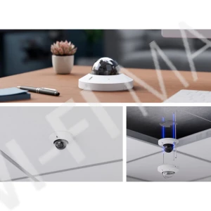 Ubiquiti UniFi G6 Mini Dome Camera White, 8 Мп PoE с двусторонней аудиосвязью и ночным видением белая IP-видеокамера