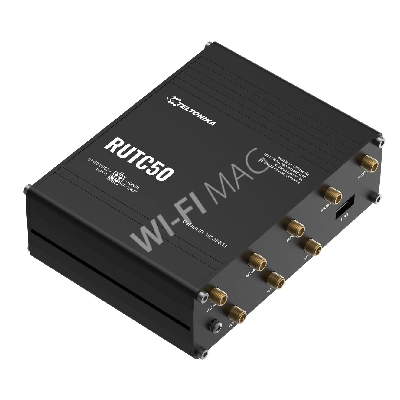Teltonika RUTC50 I5G Powerhouse with Wi-Fi 6 2 SIM, двухдиапазонный 5G Wi-Fi 6 маршрутизатор