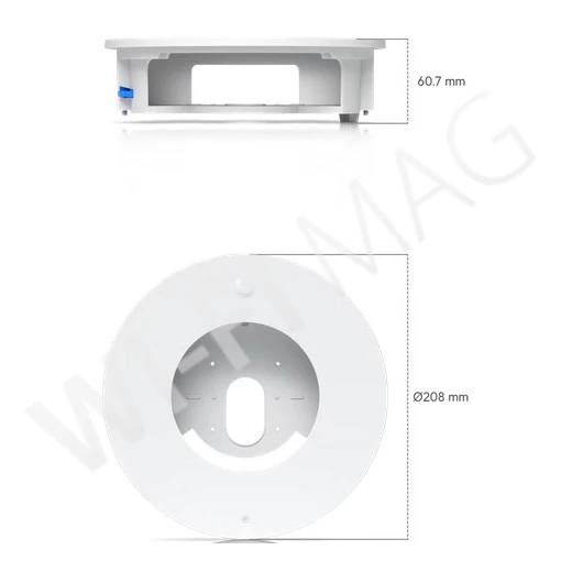 Ubiquiti UniFi G6 Dome Camera Flush Mount White, белое крепление для скрытого монтажа камер UVC-G6-Dome/Pro-Dome в потолок/стену