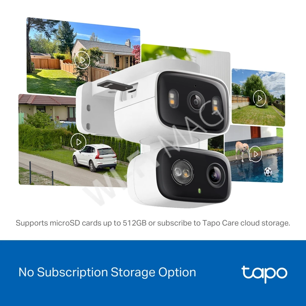 TP-Link Tapo C246D, 3Мп умная уличная с 2-мя объективами и 10,8-кратным цифровым зумом Wi-Fi-камера 2,4 ГГц