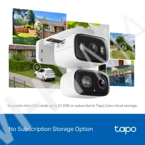 TP-Link Tapo C246D, 3Мп умная уличная с 2-мя объективами и 10,8-кратным цифровым зумом Wi-Fi-камера 2,4 ГГц
