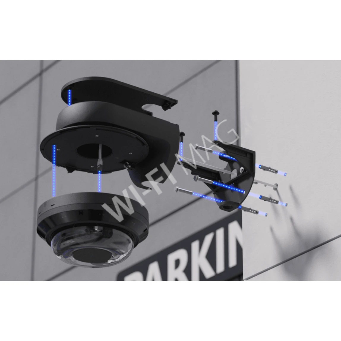 Ubiquiti AI Multi Sensor 4 Camera Arm Mount Black, черный кронштейн для крепления на стену/угол/столб камер UVC-AI-MS-4