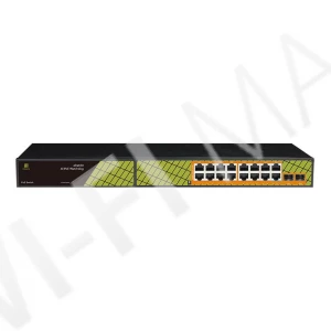 Conexpro GNT-P1018G6, с 16 PoE (1 Гбит/с) и 2 SFP портами неуправляемый коммутатор