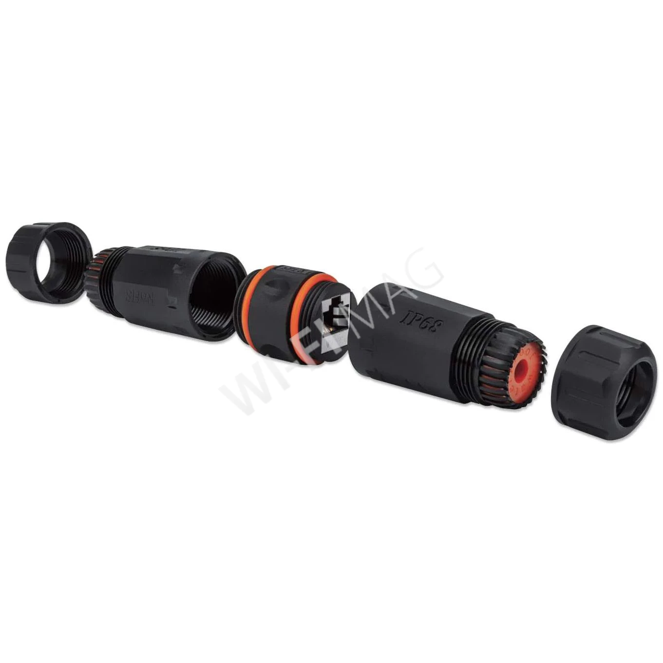 Соединительная муфта Conexpro RJ45 для UTP/FTP/STP кабеля, Cat.5e/6/6a, IP68, экранированная