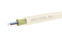 Masterlan DROPX fiber optic drop cable - 12F 9/125, SM, LSZH, ivory, G657A2, 1m, одномодовый оптический кабель, белый