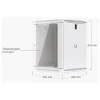 Ubiquiti 12U Rack Cabinet Glass Front Door (450 мм) стоечный шкаф 12U с 2-мя вентиляторами и стеклянной дверцей