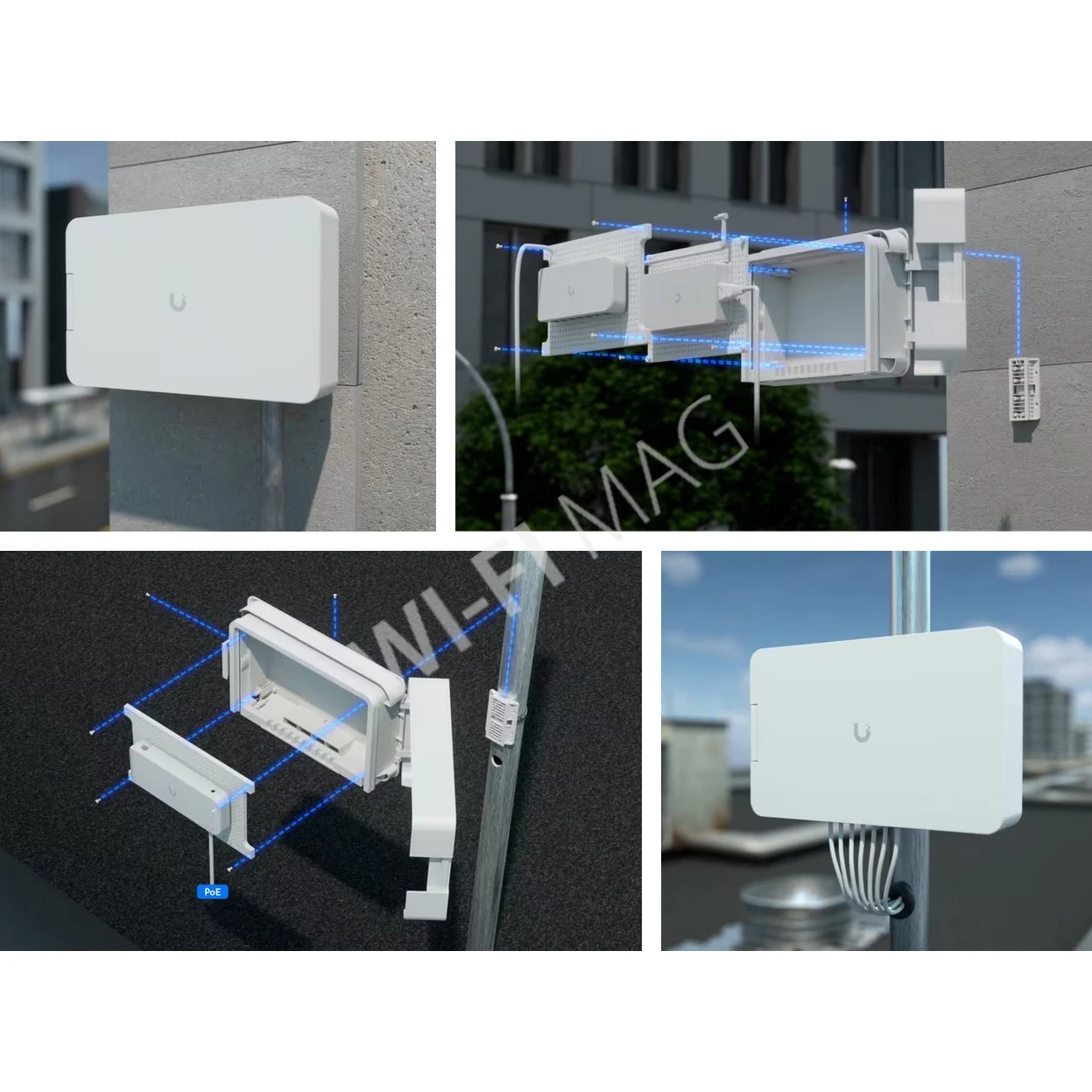 Ubiquiti UniFi Flex Utility Pro, погоустойчивый монтажный бокс