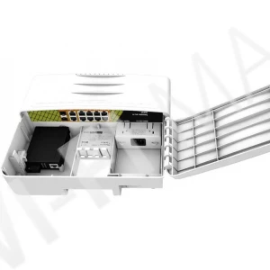 Conexpro GNT-P1012G6-F, уличный с 10 LAN (8 PoE) 1 Гбит/с и 2 SFP портами неуправляемый коммутатор