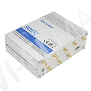 Teltonika RUTX12 WiFi LTE Cat6 Router, промышленный LTE-роутер Wi-Fi 5 с GPS и Bluetooth