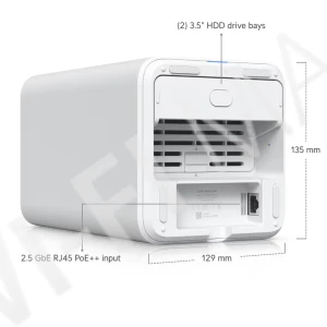 Ubiquiti UniFi Network Storage UNAS 2 White, белое сетевое хранилище