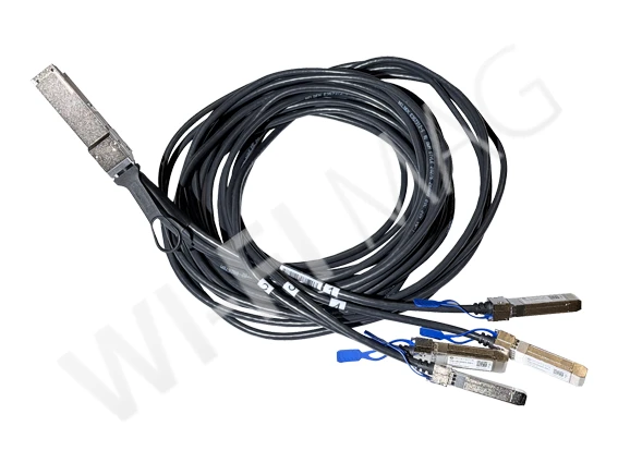 Mikrotik QSFP56 200G to 4xSFP56 200 Gbps DAC kabel, соединительный DAC-кабель (длина 3 м)