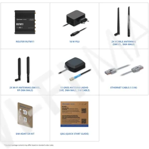 Teltonika RUTM11, двухдиапазонный промышленный маршрутизатор 4G LTE Cat 6 c GNSS и 2-мя слотами для SIM
