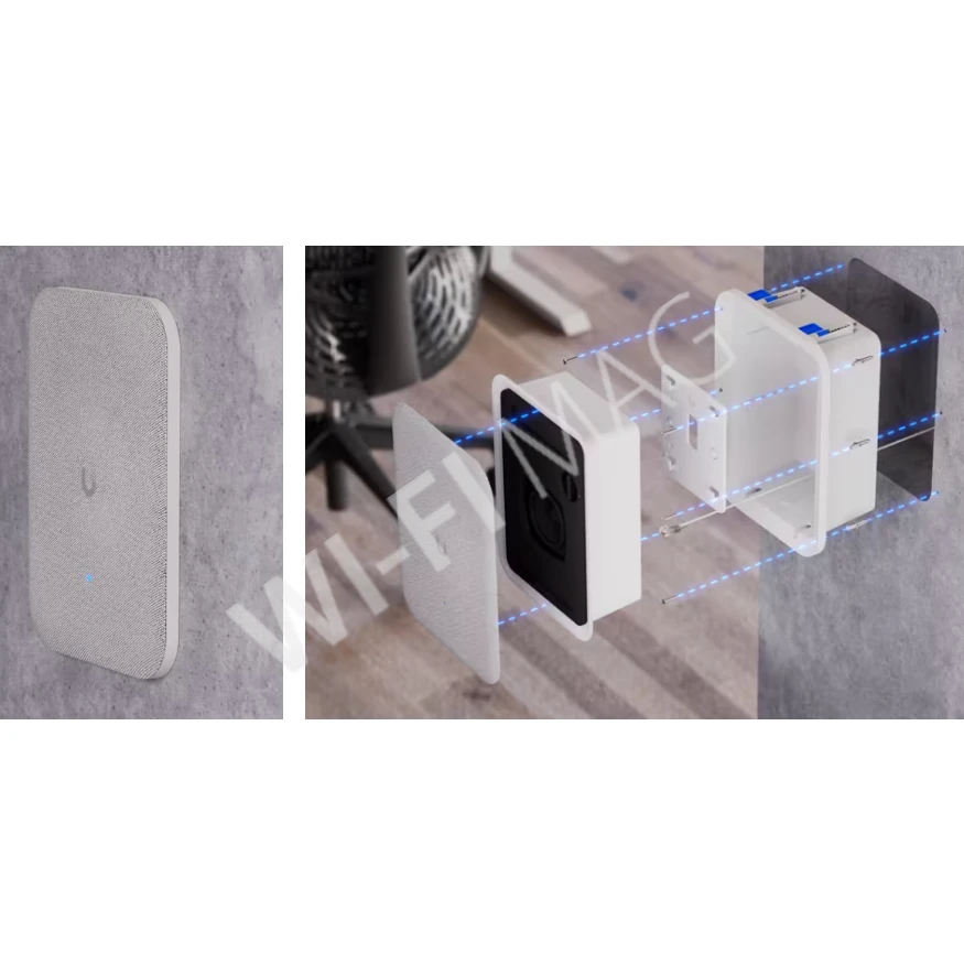 Ubiquiti AI Speaker Flush Mount, встраиваемый в стену/потолок чехол для динамика UP-AI-Speaker