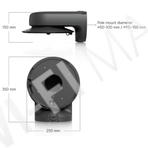 Ubiquiti AI Multi Sensor 4 Camera Arm Mount Black, черный кронштейн для крепления на стену/угол/столб камер UVC-AI-MS-4
