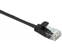 Кабель патч-корд Masterlan Comfort patch cable UTP, Cat6, flat, 0.5 м, неэкранированный, черный