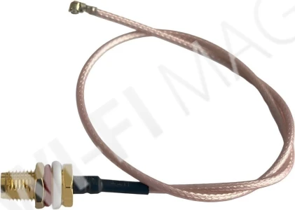 Пигтейл UFL/SMA Female, с силиконовым кольцом, кабель RG178, длина 15 cм