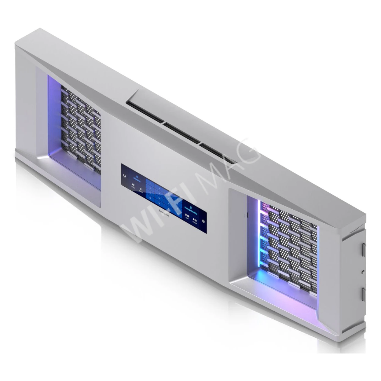 Ubiquiti UniFi 3U Bezel, защитная лицевая панель с подсветкой и дисплеем для ENAS, ENVR