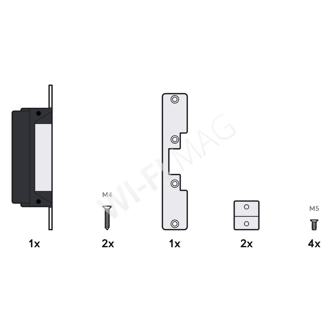 Ubiquiti UniFi Access Fail-Secure Strike Lock 15mm, электрический замок с защелкой и защитой от сбоев