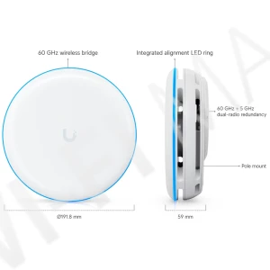 Ubiquiti UniFi Building Bridge XG (2-pack) антенна панельная активная (2 штуки)