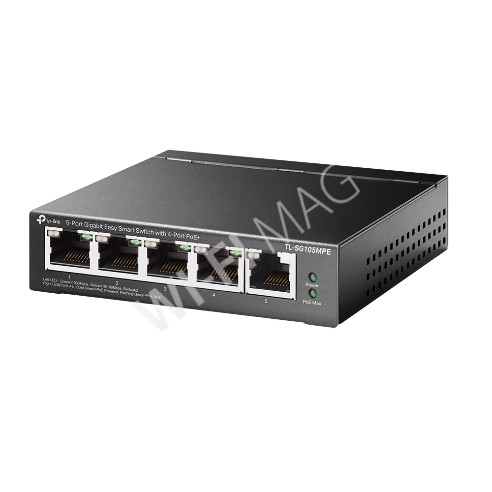 TP-Link TL-SG105MPE, 5-портовый управляемый коммутатор с 4-мя PoE+