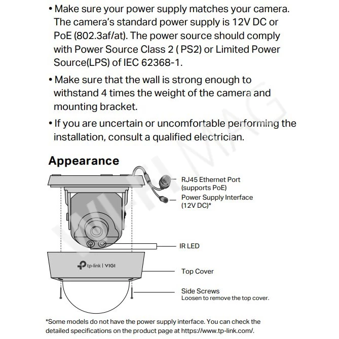 TP-Link VIGI C220I (4mm) 2 Мп уличная купольная с ИК‑подсветкой до 30 м IP-видеокамера