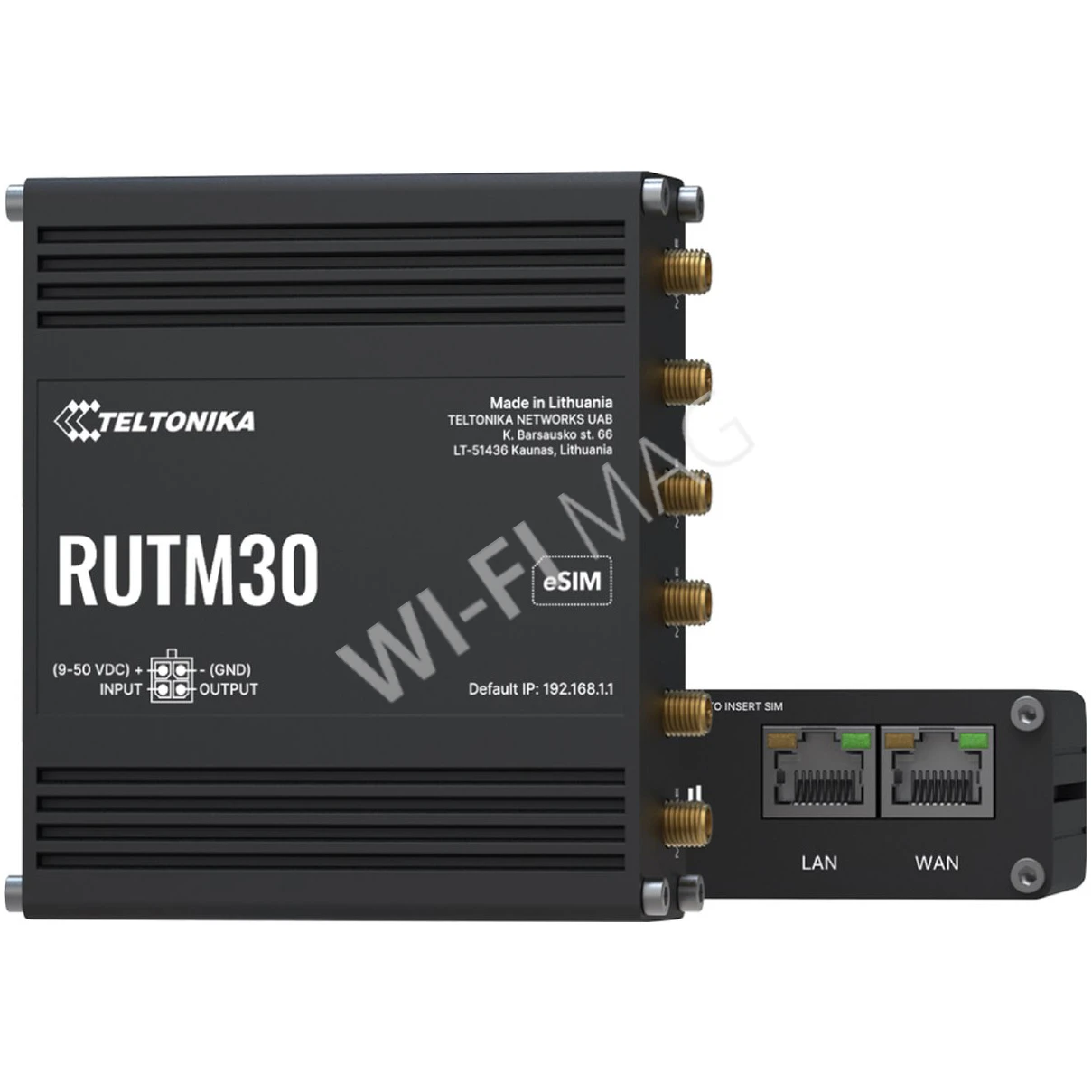 Teltonika RUTM30, двухдиапазонный компактный маршрутизатор 5G c 2-мя SIM-картами и eSIM