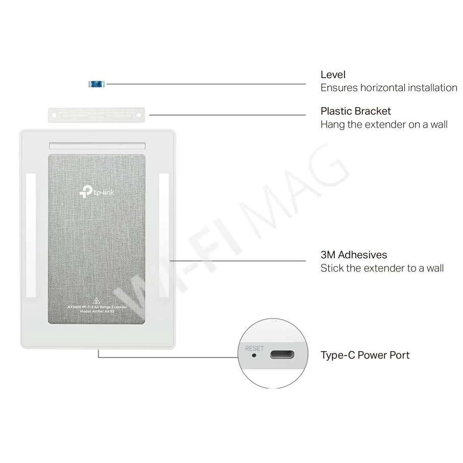 TP-Link Archer Air E5 AX3000, двухдиапазонный усилитель сигнала Air Wi‑Fi 6 с поддержкой Mesh