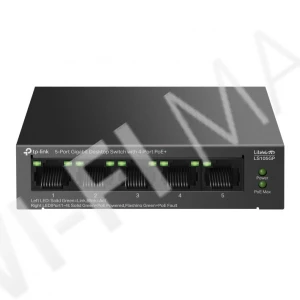 TP-Link LS105GP, LiteWave 5-портовый 1 Гбит/с (4 PoE+) неуправляемый коммутатор