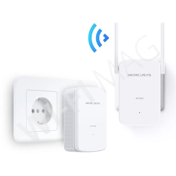 Mercusys MP510 KIT AV1000, комплект гигабитных Wi‑Fi адаптеров Powerline (2 штуки)