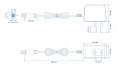 Блок питания Teltonika AC/DC EU Power Supply 4 pin 18 Вт (12 В, 1,5 А) блок питания