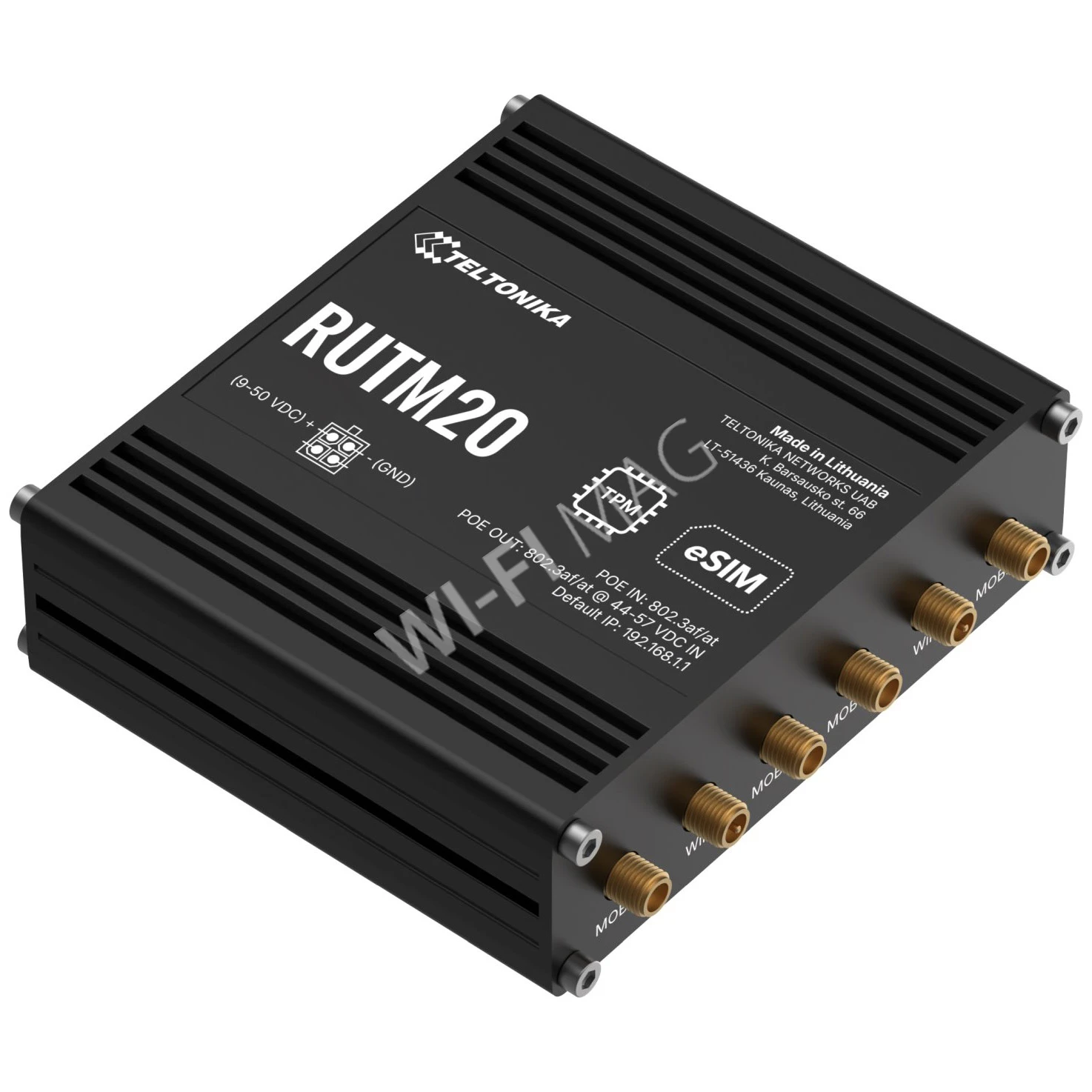 Teltonika RUTM20 Compact 5G Router, 5G-маршрутизатор для решений IoT и IIoT