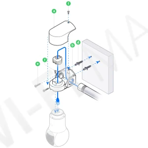Ubiquiti G5 PTZ Conduit Adapter Black, черный кронштейн для крепления на дюймовую кабельную трубу 3/4 камер UVC-G5/G6-PTZ