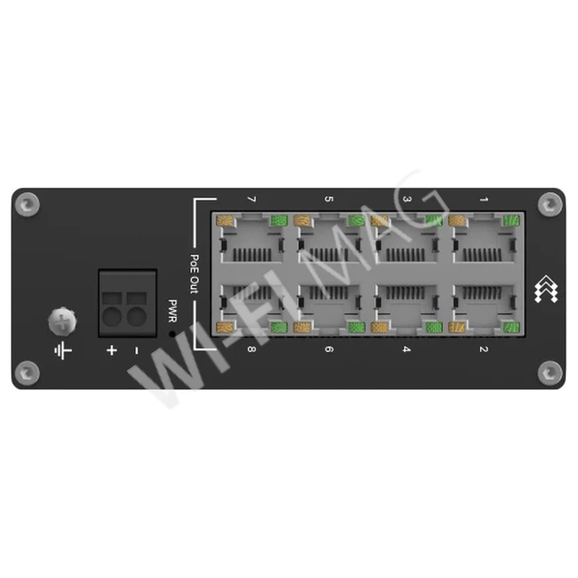 Teltonika TSW040, 8-портовый неуправляемый PoE+ коммутатор