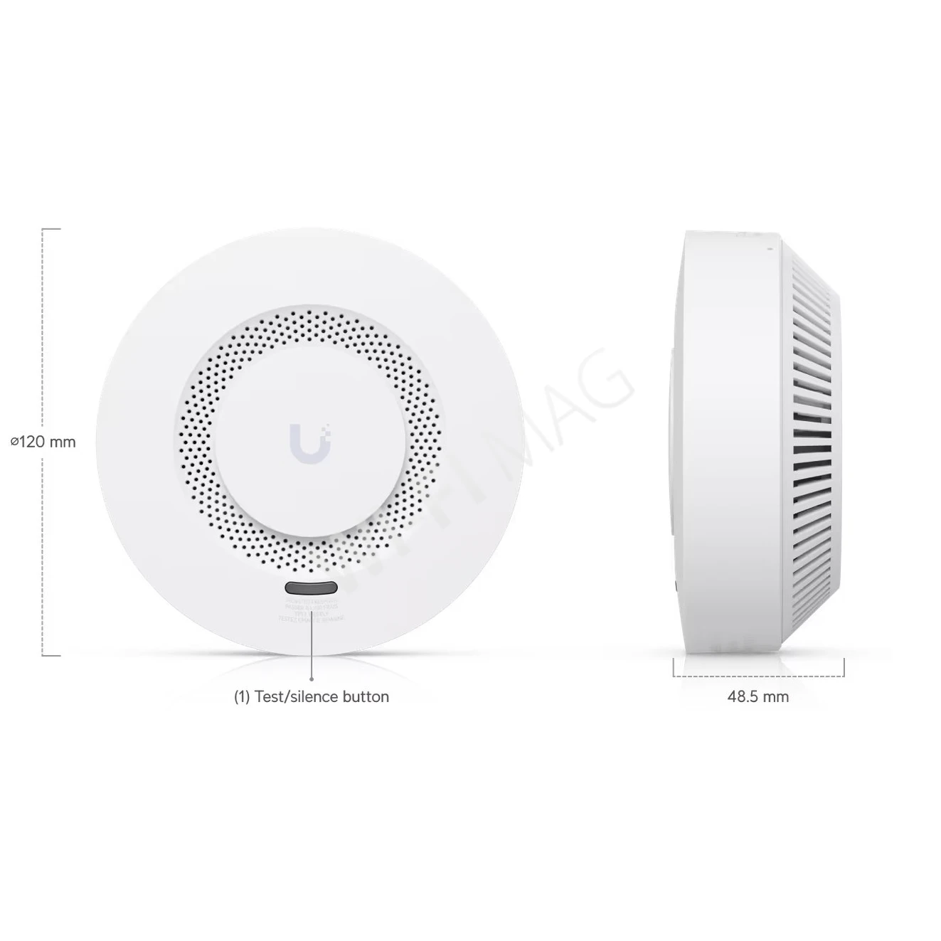 Ubiquiti UniFi Protect Smoke and CO Alarm SuperLink, беспроводной детектор дыма и угарного газа