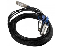 DAC - кабель Mikrotik 100 Gbps QSFP28 to 4x25G SFP28 brake-out cable, соединительный DAC-кабель, длина 3 м.