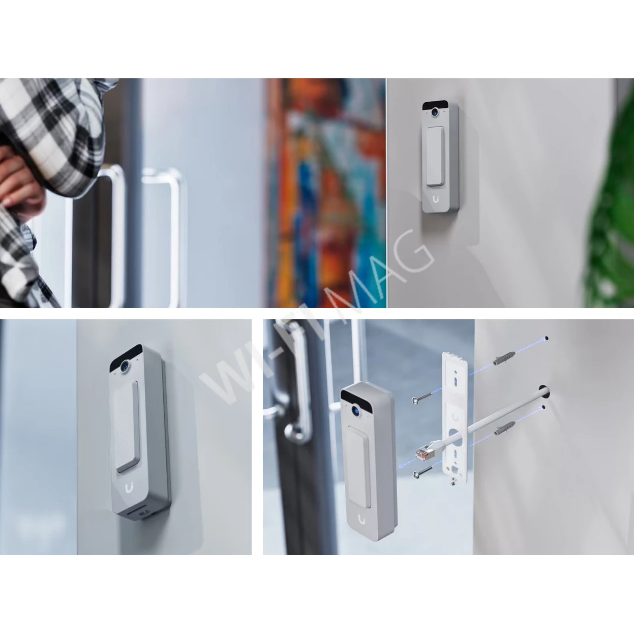 Ubiquiti UniFi Access Doorbell Lite White, белый видеодомофон 5 Мп с поддержкой PoE и двусторонней аудиосвязью