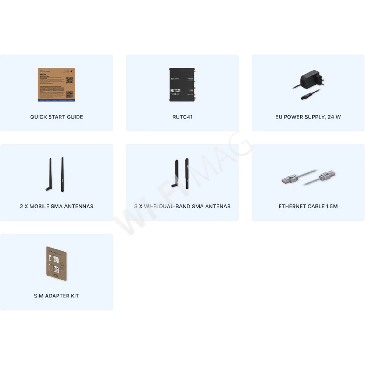 Teltonika RUTC41, двухдиапазонный промышленный маршрутизатор 4G Wi-Fi 6