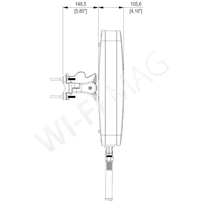 QuWireless (AX50MO) QuMax Omni for Teltonika RUTX50, внешняя интегрированная многодиапазонная антенна