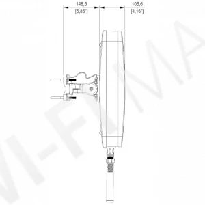 QuWireless (AX50MO) QuMax Omni for Teltonika RUTX50, внешняя интегрированная многодиапазонная антенна