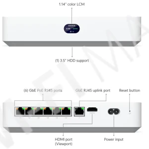 Ubiquiti UniFi Protect Network Video Recorder Instant Kit, комплект из 4-х камер UVC-G5-Turret-Ultra и видеорегистратора UNVR-Instant