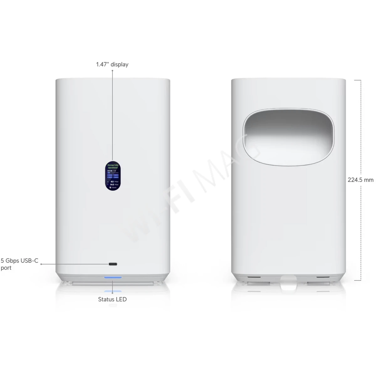 Ubiquiti UniFi Network Storage UNAS 4 White, белое сетевое хранилище